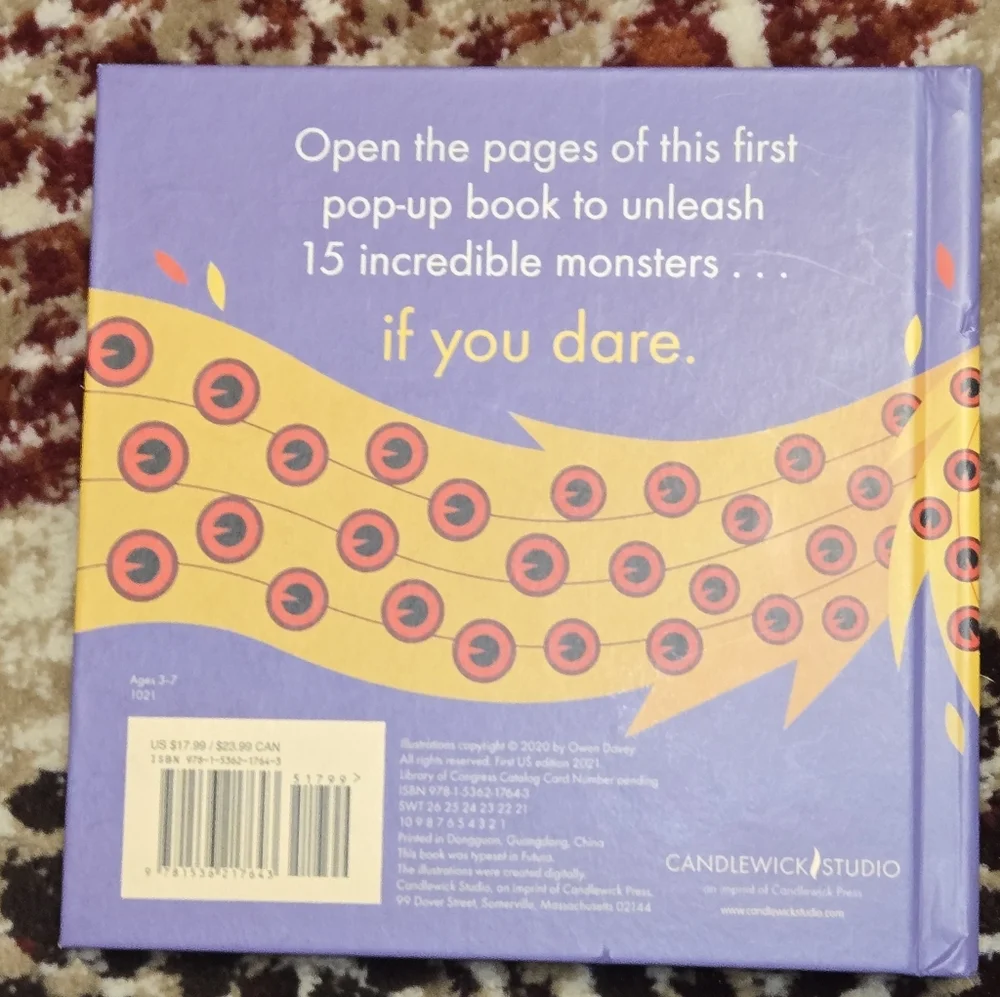 My First Pop-Up Mythological Monsters Book By Owen Davey Children's Hardcover